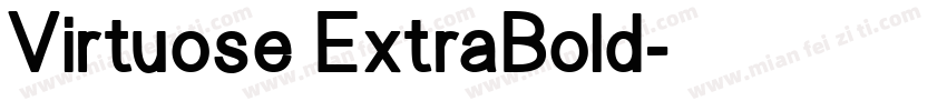 Virtuose ExtraBold字体转换
